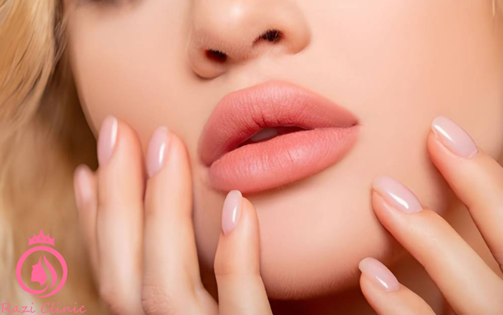 تزریق ژل لب مدل گرد